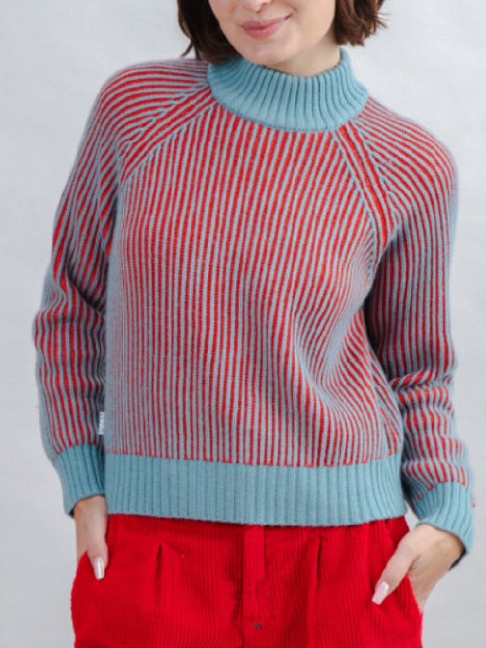 RWS Wool Ribbed Two Tone Sweater - Picture 7 of 7